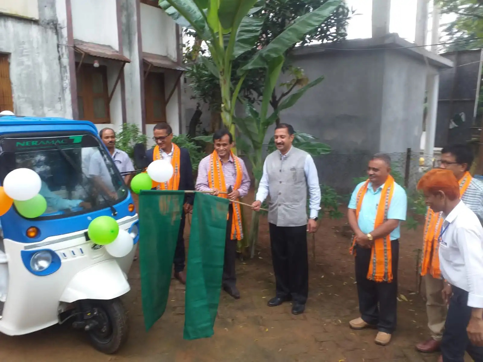 Flagging off of the Batt Operated vehicle at Agartala ZO by Shri Apurba Roy, IAS, Agriculture Secretary, Govt of Tripura on 23rd September, 2022